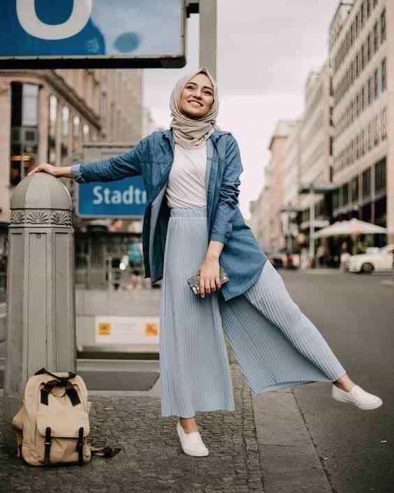 بنطلون واسع بليسه