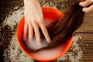 فوائد ماء الأرز للشعر